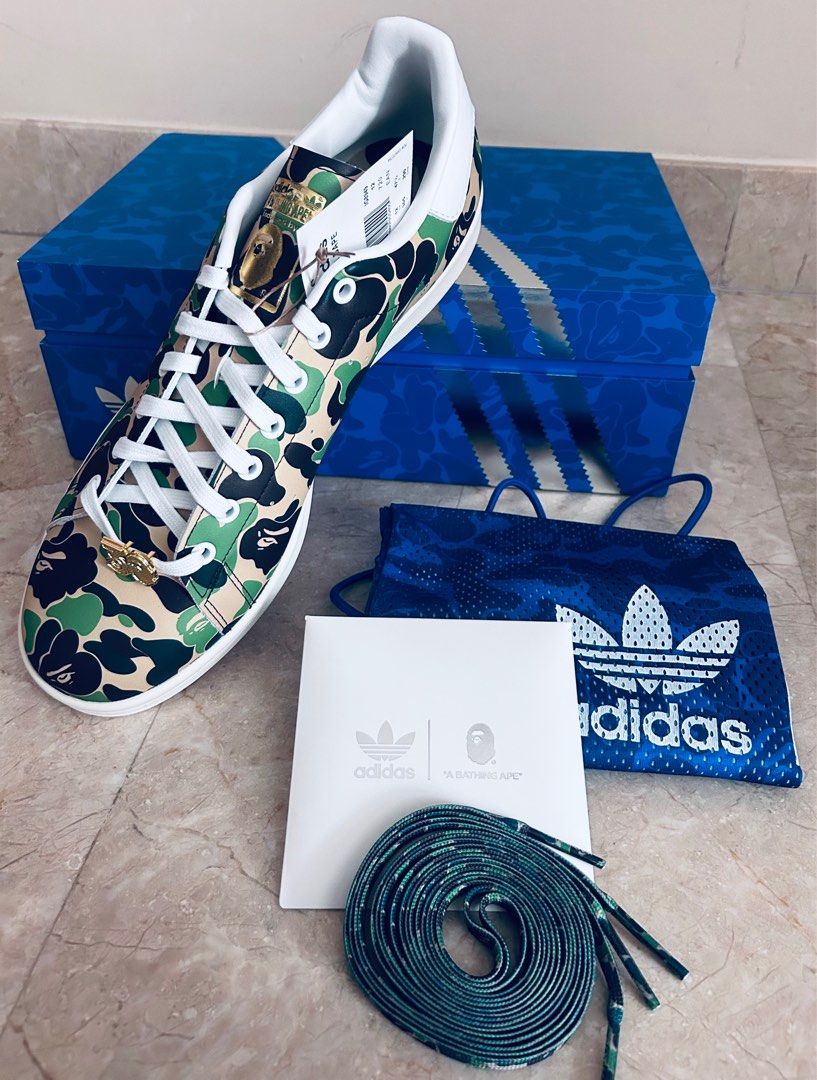 Adidas Bape X Stan Smith '30thAnniversary Camo' US 12 1/2