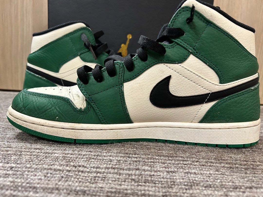 Air Jordan 1 Mid Pine Green Carousell