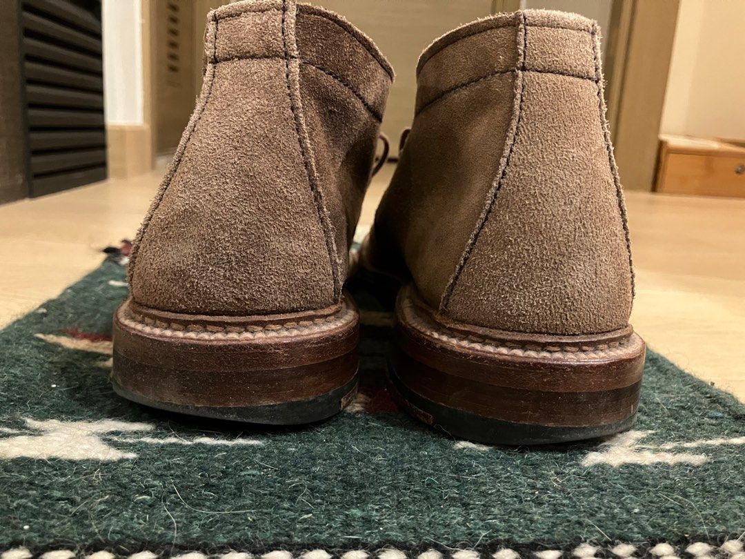 Alden unlined brown chukka (snuff suede), 男裝, 鞋, 靴- Carousell
