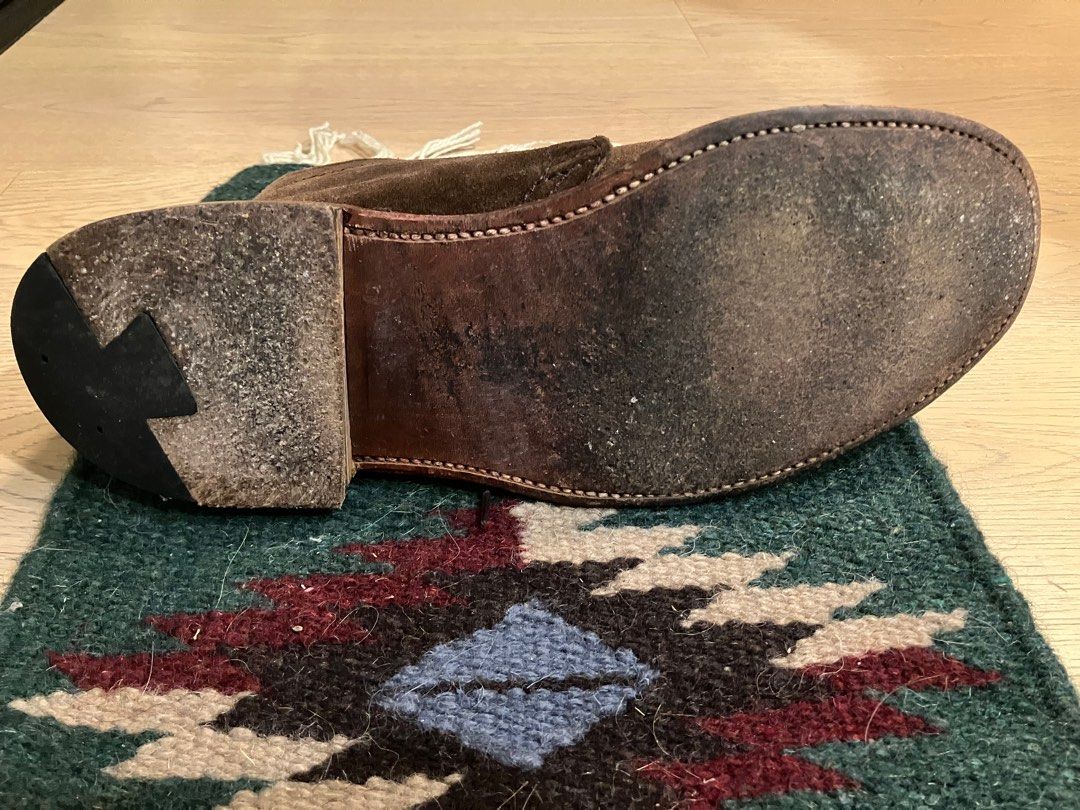 Alden unlined brown chukka (snuff suede), 男裝, 鞋, 靴- Carousell