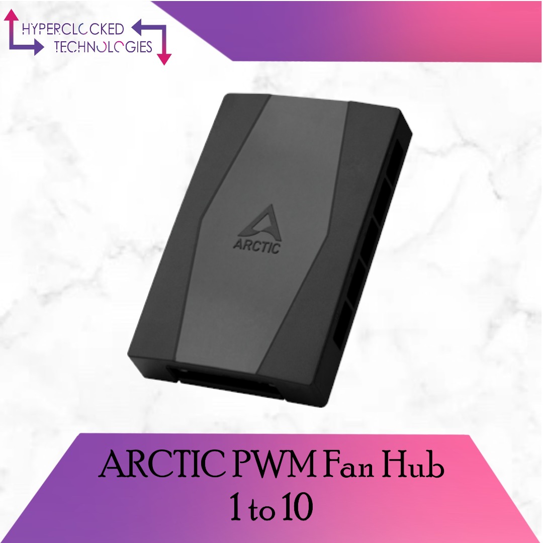 Add Extra PC PWM Fans With Arctic SATA Powered 10 Port Fan Hub 