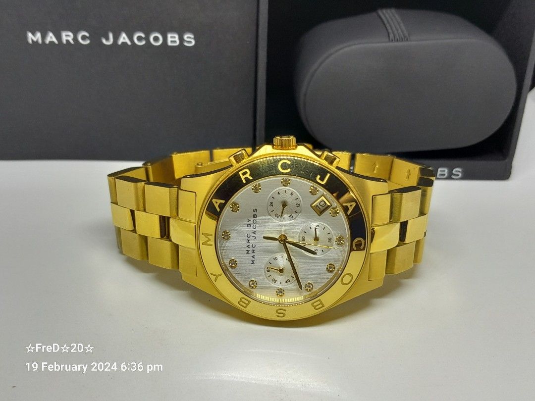 Authentic Marc Jacobs MBM3101 Chronograph Watch w Box Men s