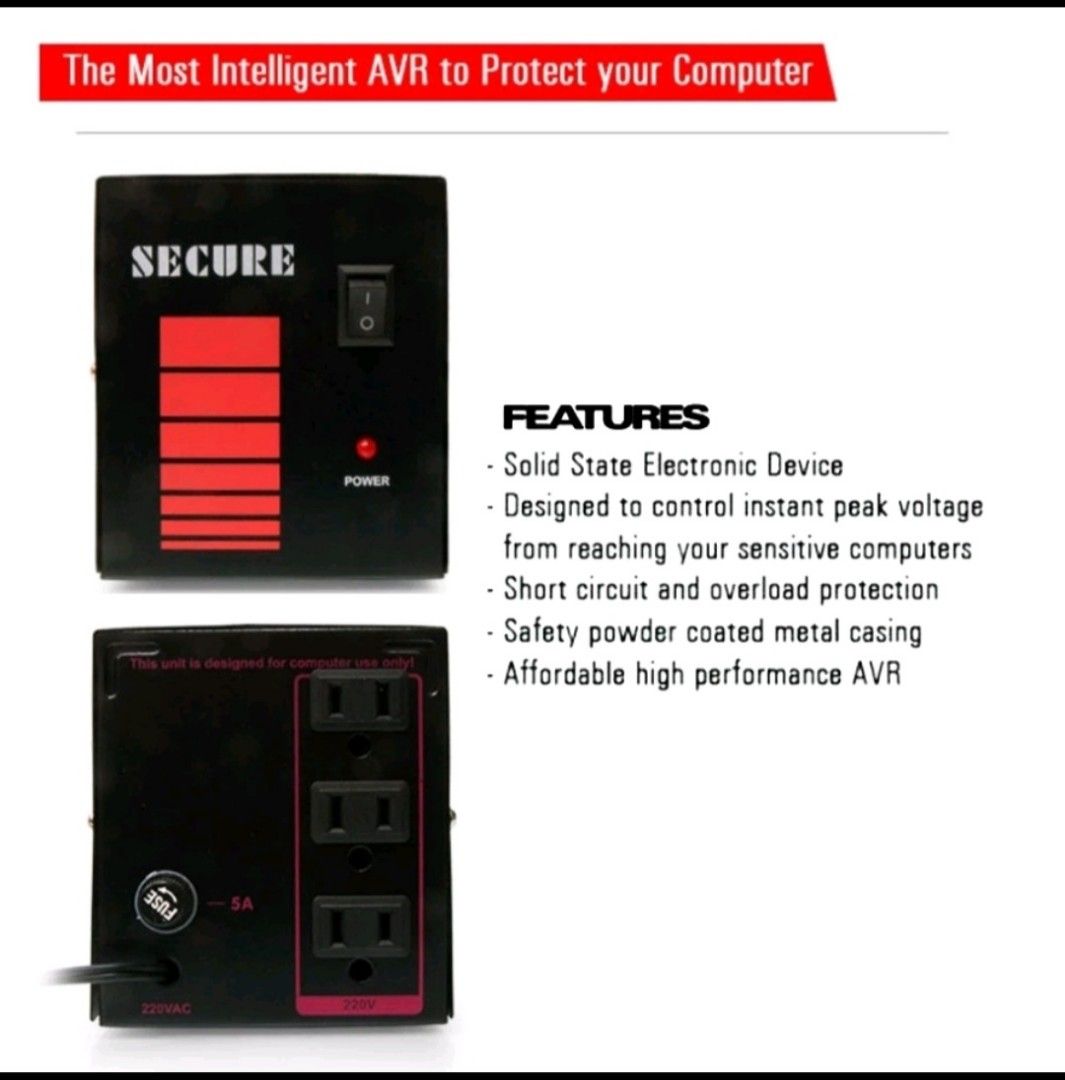 AVR For DESKTOP SECURE BRAND, Computers & Tech, Parts & Accessories ...