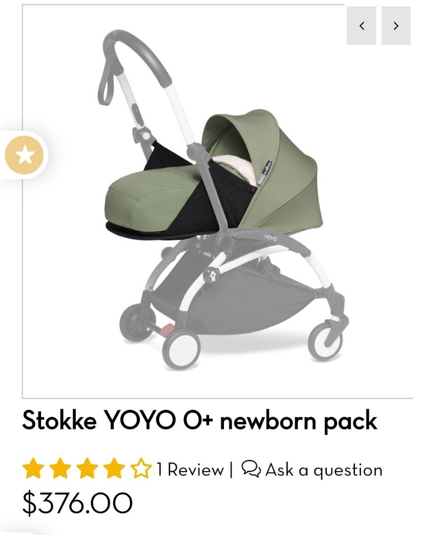 Babyzen yoyo newborn sales insert