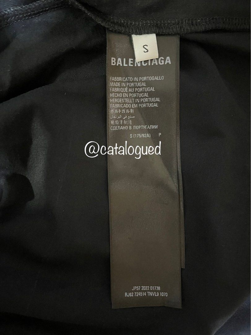 Balenciaga Garde Robe Care Label Tee
