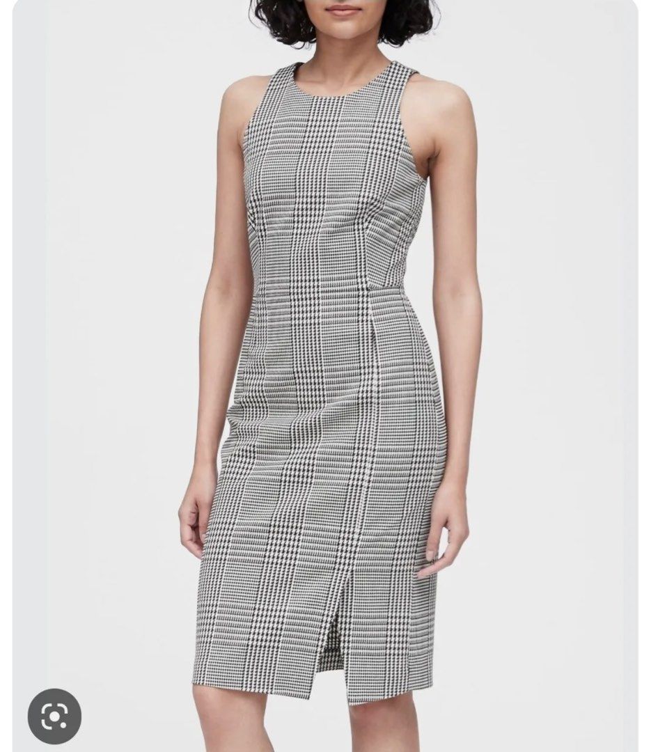 Banana republic shop plaid dress