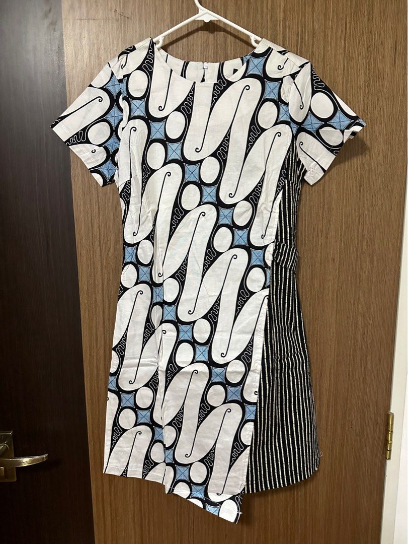 formal dresses prom dresses Batik Tulis Career Purple Sleeveless Dress – mybatikshop.com main image 1