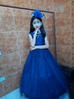 FOR SALE‼ NEGOTIABLE ‼Beautiful Blue Gown with Headdress