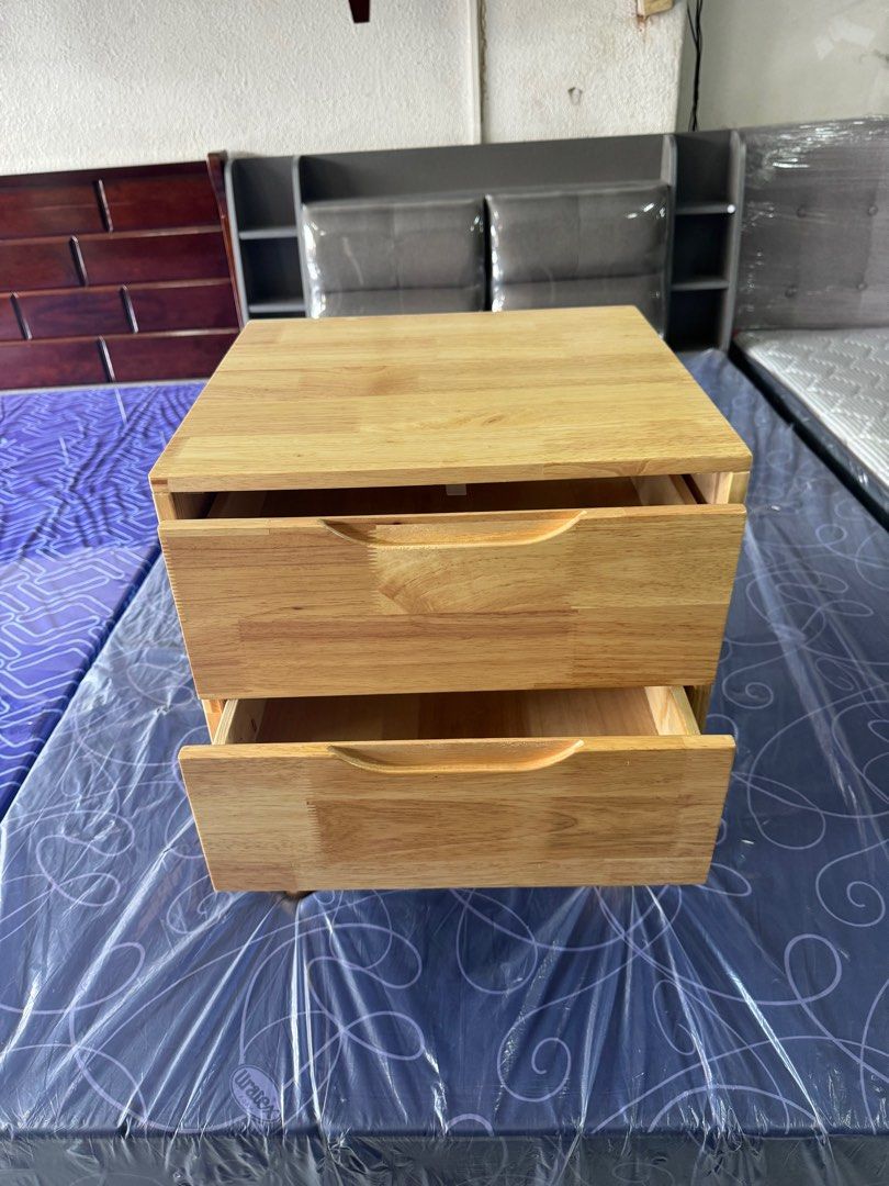 Bedside table (Category: Tables & Sets) located in Manila. Submitted by michaelpchua33 (Listing ID 1287948661, Image 2). Description: Bed Side table Brand New Color: Walnut Material: Rubber Wood.