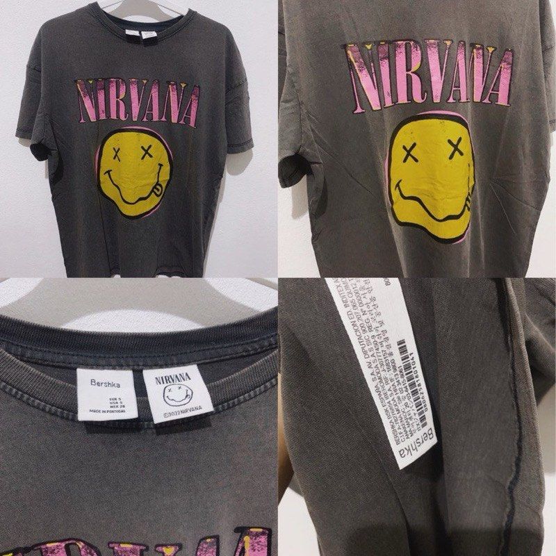 Bershka nirvana t shirt sale