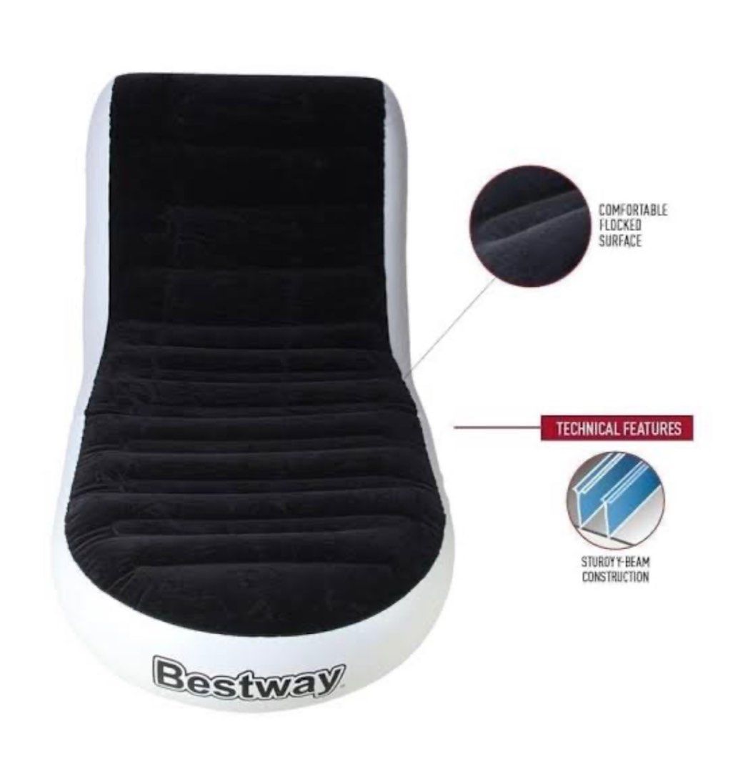 Bestway Inflatable Sofa Bed (Category: Sofas) located in Paranaque City. Submitted by kokoclosets (Listing ID 1288042938, Image 3). Description: 💰 Mode of payment: GCash, BDO 🏍 Delivery via GoGo Xpress/LBC or if you prefer same day delivery, Grab/Lalamove. Shipping fee would be shouldered by the buyer☺️.