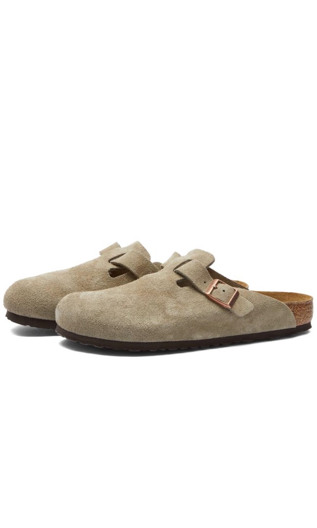 boston taupe birkenstock