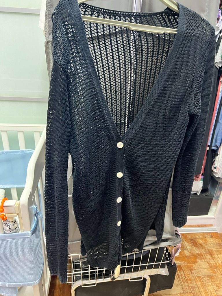 Holey cardigan sales