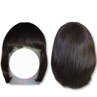 Black-brown wig