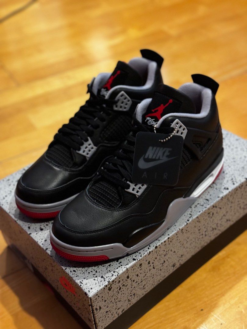 BNIB NIKE AIR JORDAN 4 RETRO BRED REIMAGINED UK 10.5 US 11.5