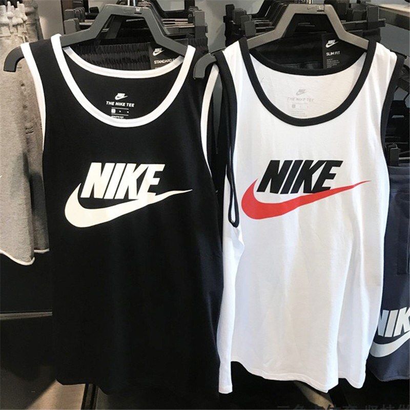 Nike ace logo cheap tank red