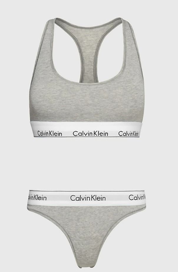 Calvin klein bra and underwear set cheap discount