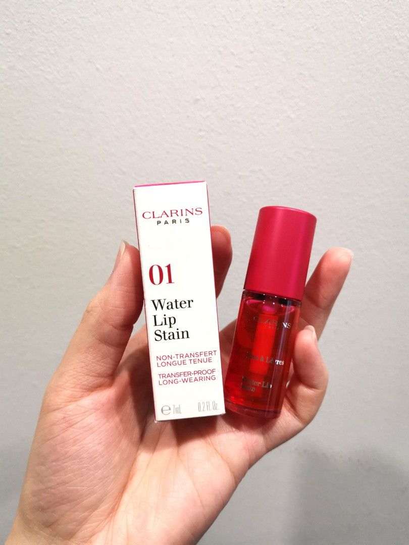 Clarins Lip Stain 01 Rose Water, Beauty & Personal Care, Face, Makeup