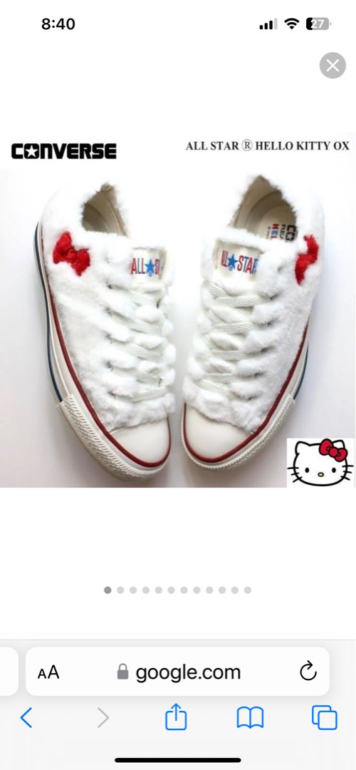 Converse react hello kitty