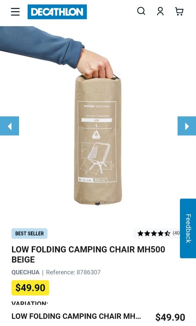 Roman chair decathlon deals