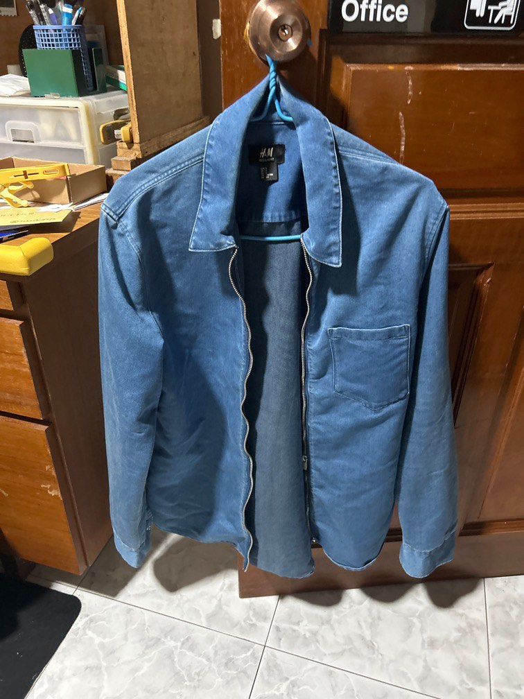 Denim jacket with zipper Men s Fashion Coats Jackets and