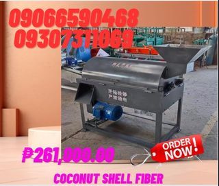 Electric Coconut Shell Fiber Separating Extracting Shredder Coir Machine