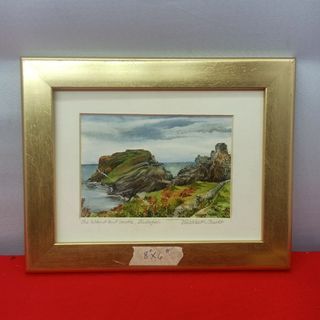 *F225 picture frame 8"x6" Printed Island and Castle photograph  from the UK for 215