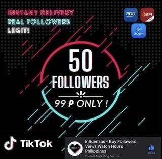 Facebook tiktok youtube subscribers followers boost