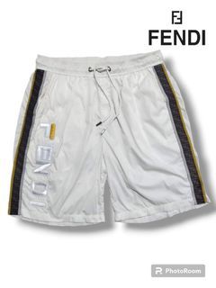 FENDI Columbian Fit Nylon Shorts Side Tape