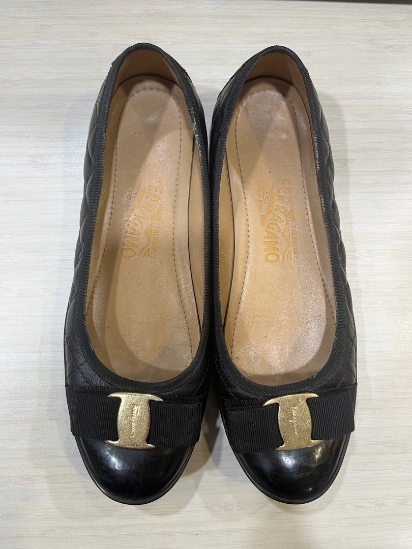 Salvatore ferragamo rufina quilted flats sale