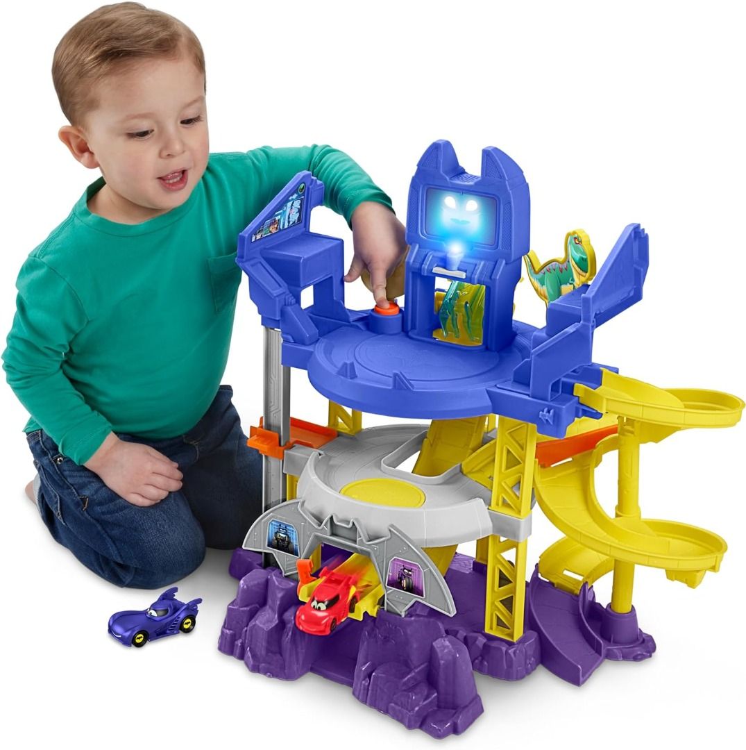 Fisher Price DC Batwheels Batman Toy Car Race Track Playset, Launch ...