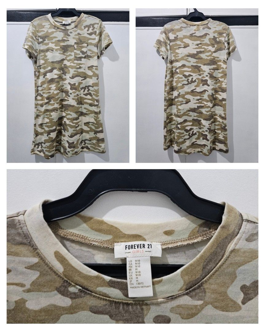 Camo t shirt dress forever 21 cheap
