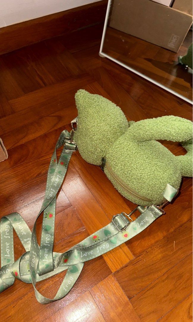 frog bag plushie, Hobbies & Toys, Toys & Games on Carousell