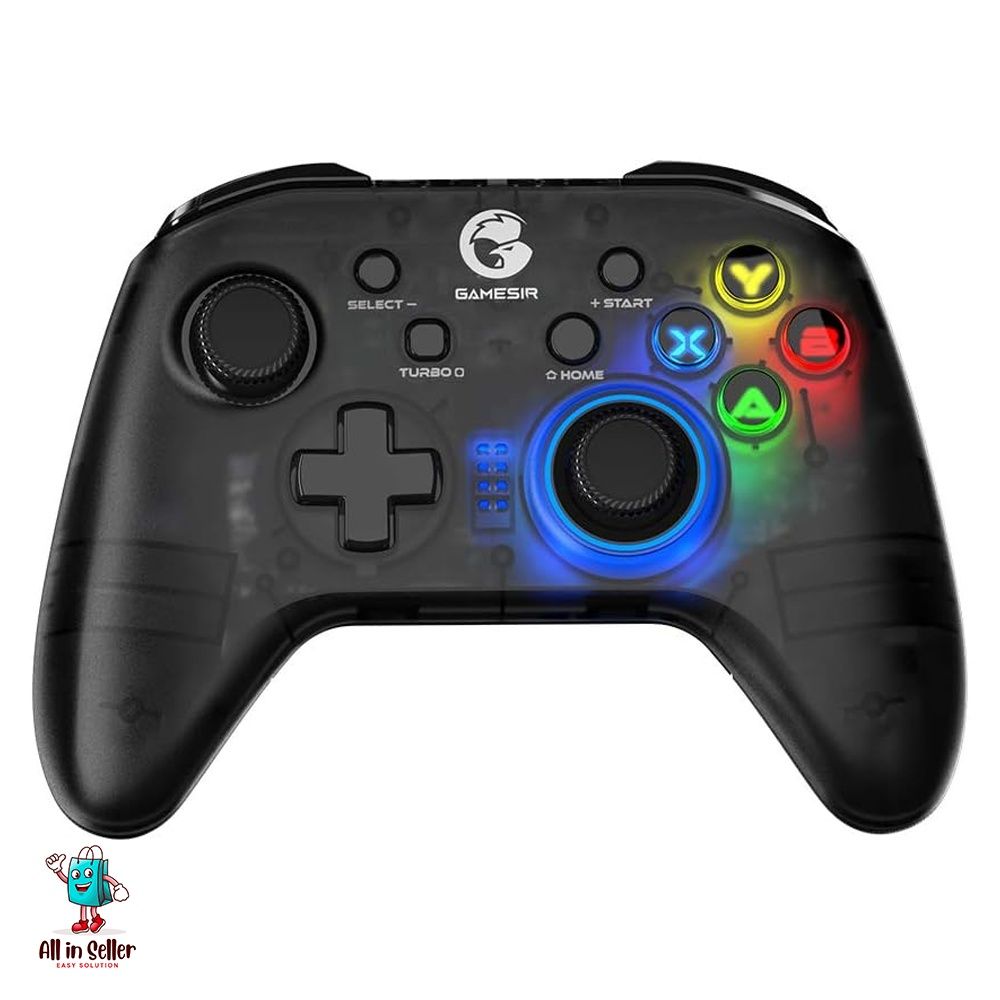 GameSir T4 pro Wireless Bluetooth Game Controller for Windows 7 8 10  PC/iOS/Android/Switch/TV Box, Dual Shock USB iPhone Gamepad Joystick for  Apple Arcade MFi Games, LED Backlight (T4pro), Video Gaming, Gaming  Accessories,