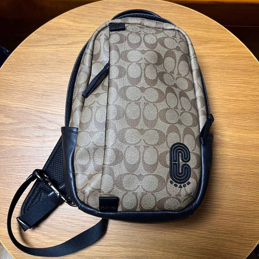 Genuine COACH Edge Pack in Signature Canvas Luxury Bags Wallets on Carousell