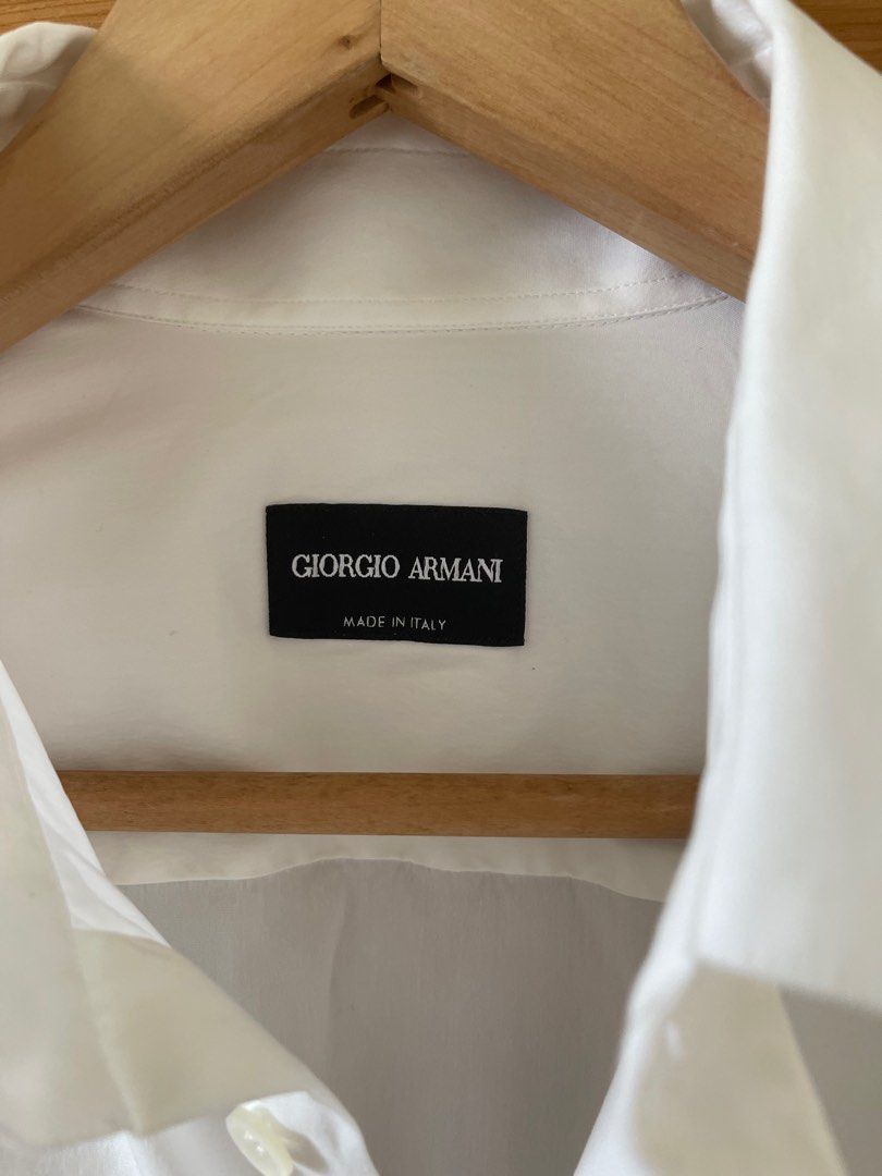 Giorgio armani white clearance shirt