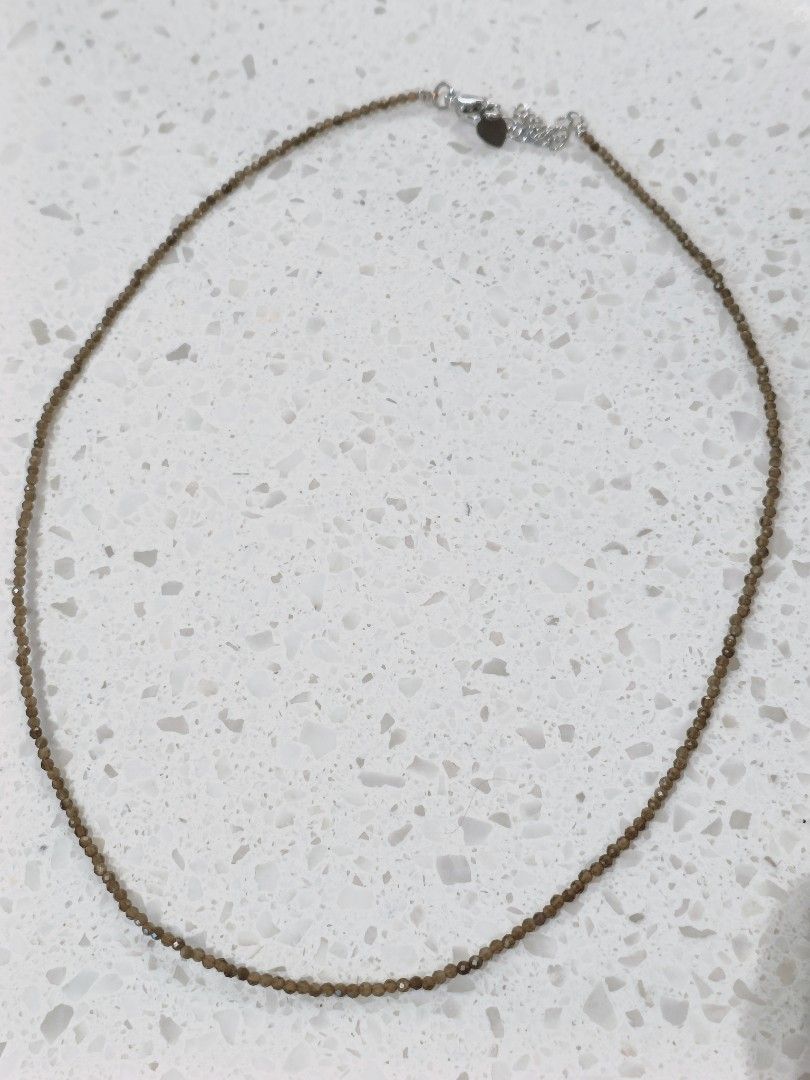 Golden Sheen Obsidian Necklace