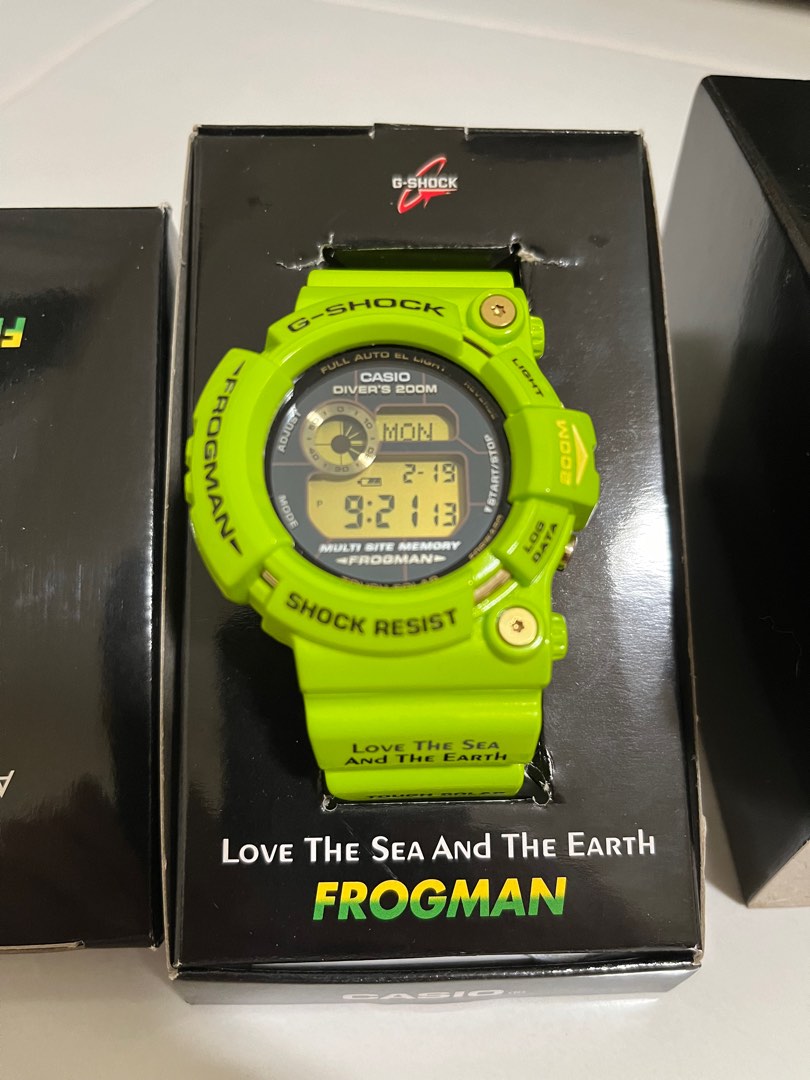 G shock frogman top green