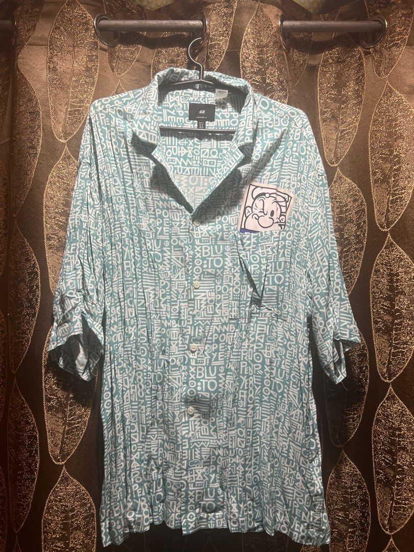 H&M Popeye Resort Shirt (Category: Tshirts & Polo Shirts ) located in Mandaluyong City. Submitted by eldrin (Listing ID 1287935227, Image 1). Description: Width 23” Length 28” Oversized fit Via courier/delivery only.