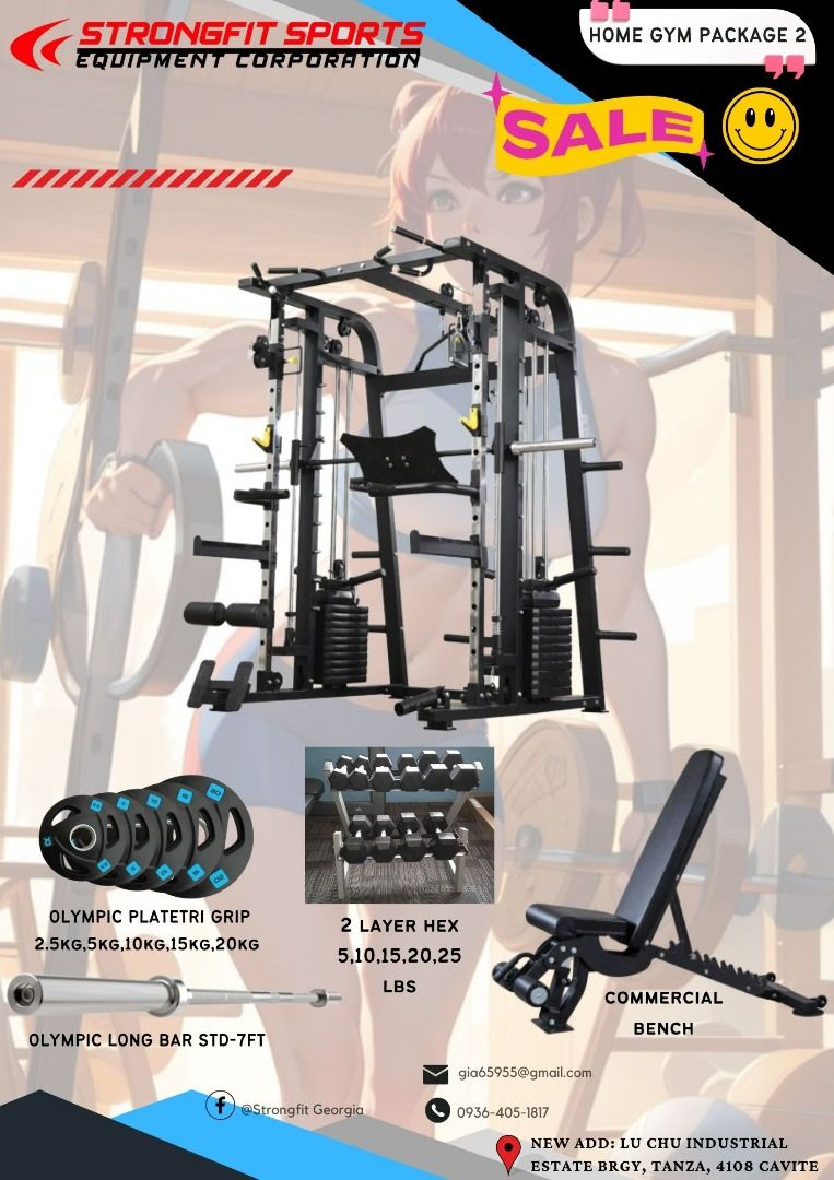 Home Gym Set up (Category: Cardio & Fitness Machines) located in Cavite. Submitted by silent_queen0105 (Listing ID 1287947837, Image 2). Description: Home Gym Set up ❗️❗️ SALE SALE SALE ❗️❗️ Setting up a home gym can be a great way to stay fit and healthy without leaving the comfort of your home. Whether you're looking to build muscle, increase your cardio endurance, or stay active, a home gym can provide you with the equipment and space you need