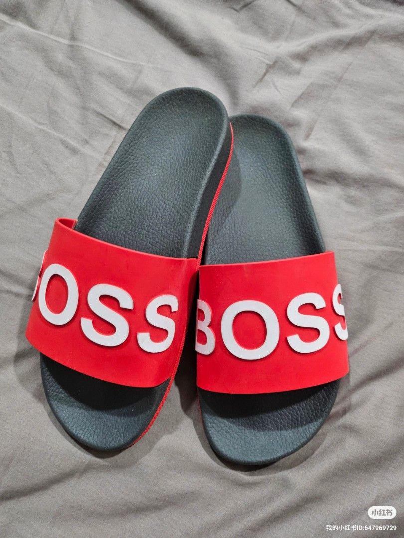 Red hugo boss outlet sliders