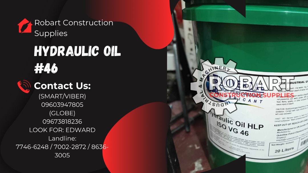 Hydraulic Oil VG 46, Commercial & Industrial, Construction & Building