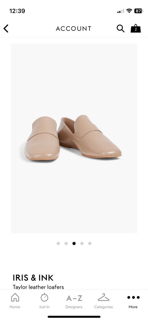 IRIS&INK loafer, 女裝, 鞋, Loafers Carousell