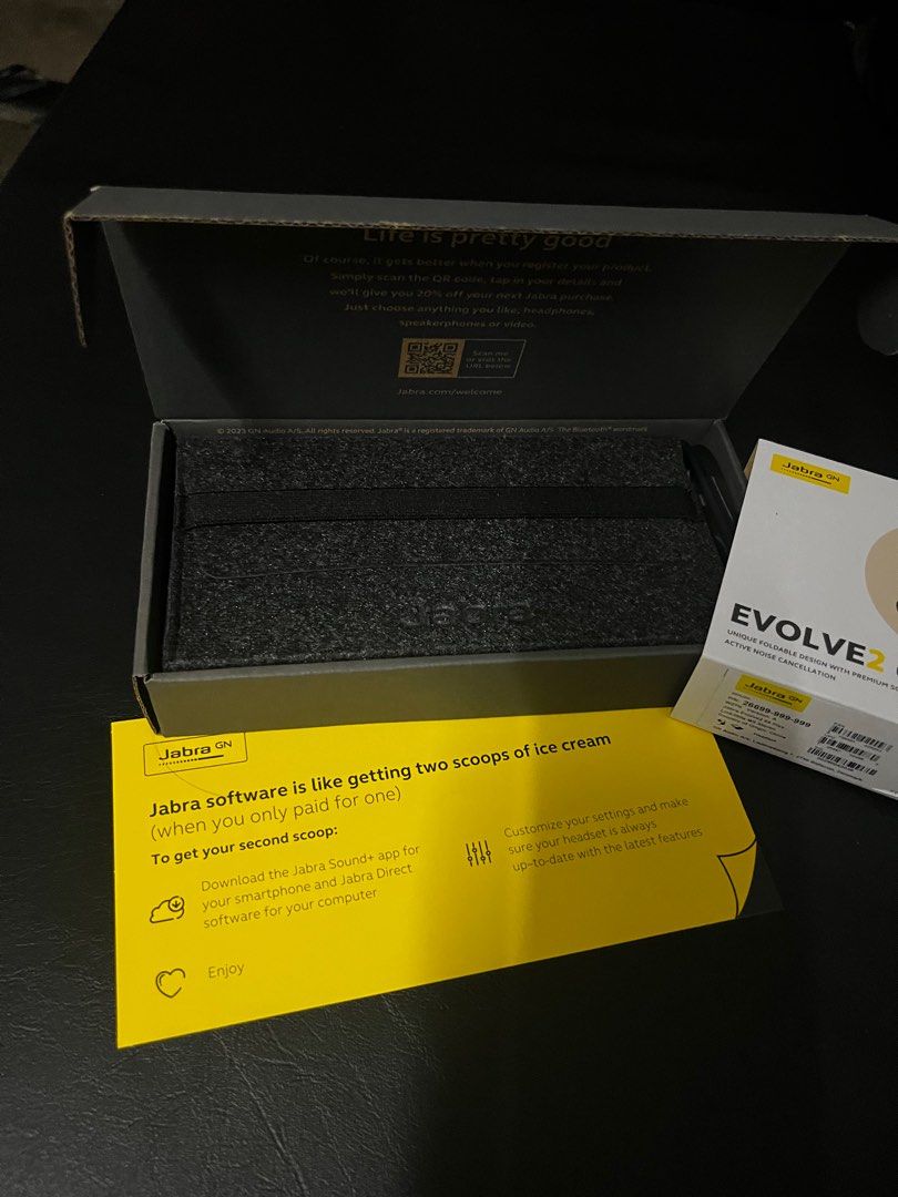 Jabra Evolve2 65 Flex MS USB-A no stand (Category: Headphones & Headsets) located in Rodriguez. Submitted by elevenitsolutions (Listing ID 1265422928, Image 3). Description: Brand new.
