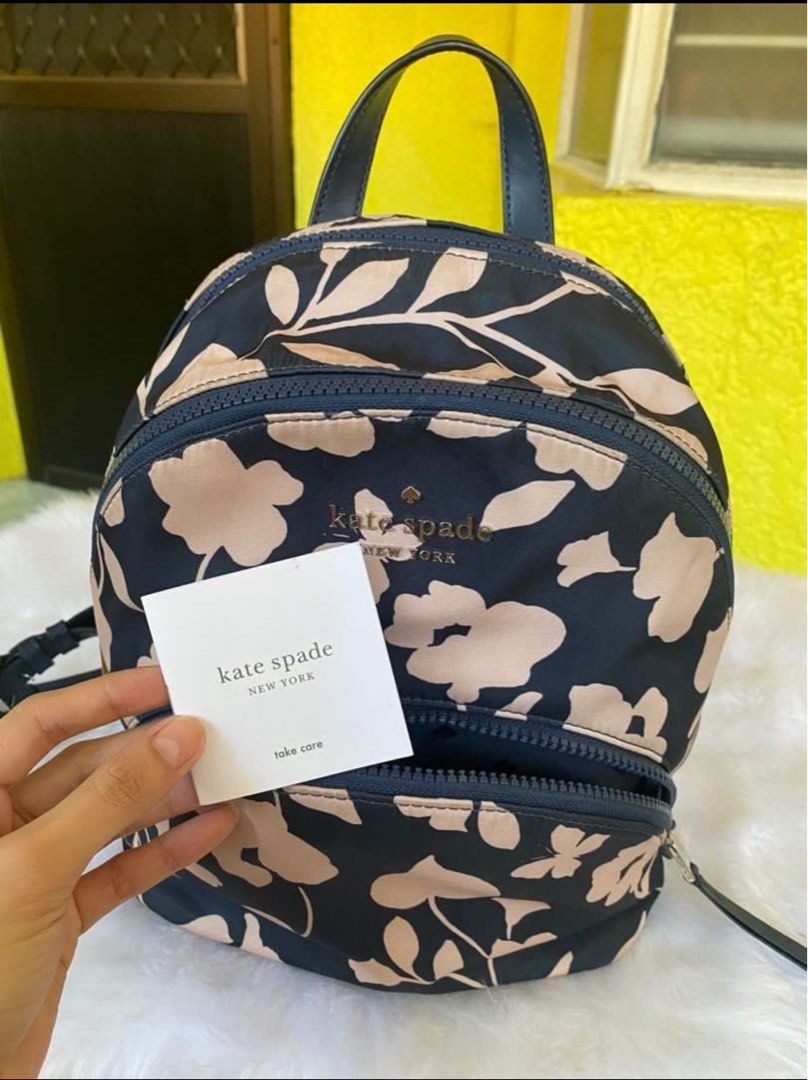 Kate Spade New York Karissa Nylon Garden Vine Medium backpack Women s Fashion Bags Wallets Backpacks on Carousell