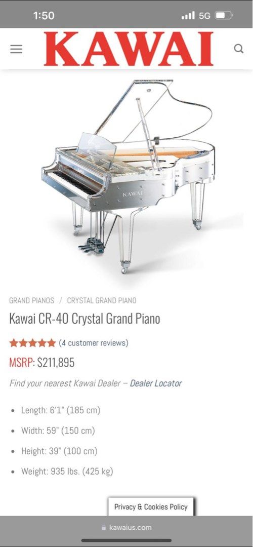 Kawai cr40 shop