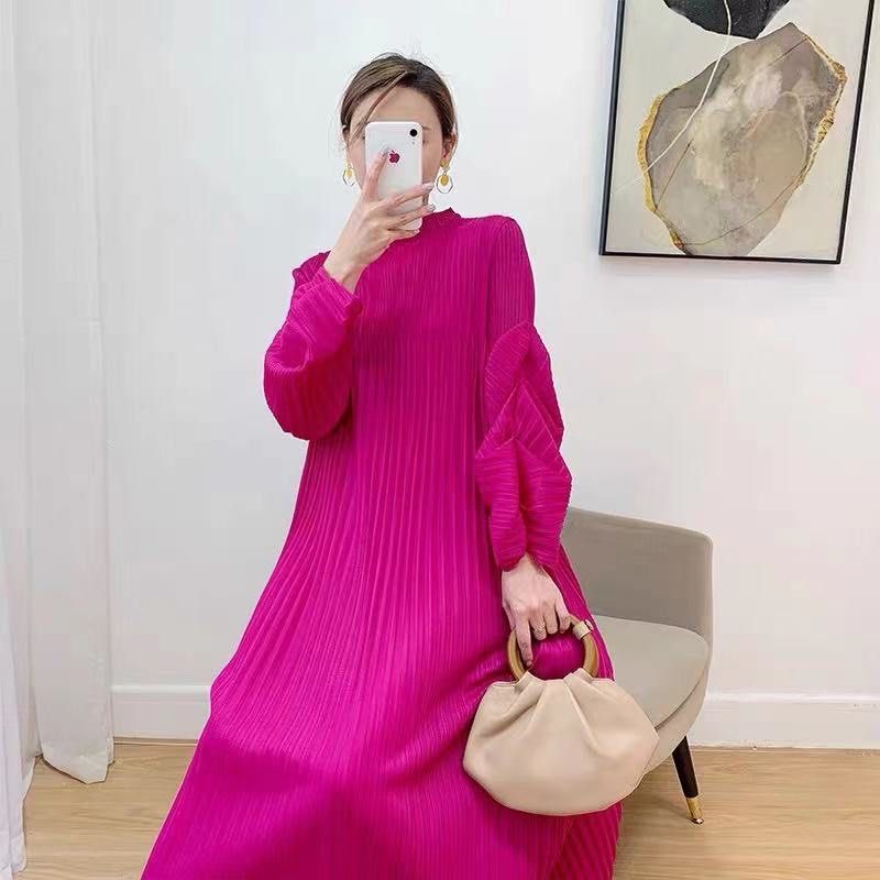 Korean pleated dress outlet