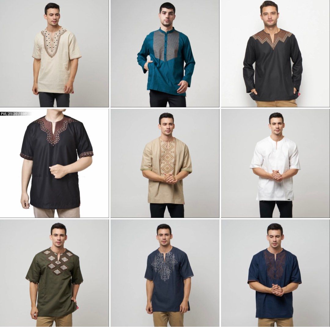 Kurta baju muslim Mens Cairo Casual Top Mens Kurta Baju