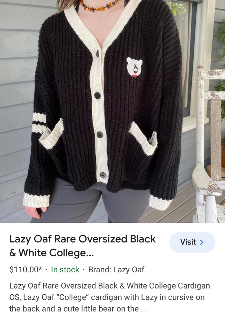 Lazy oaf college cardigan store