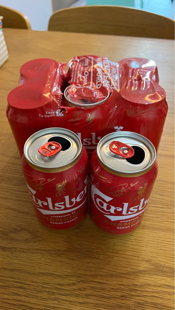 LFC Carlsberg limited red beer can Hobbies Toys Memorabilia